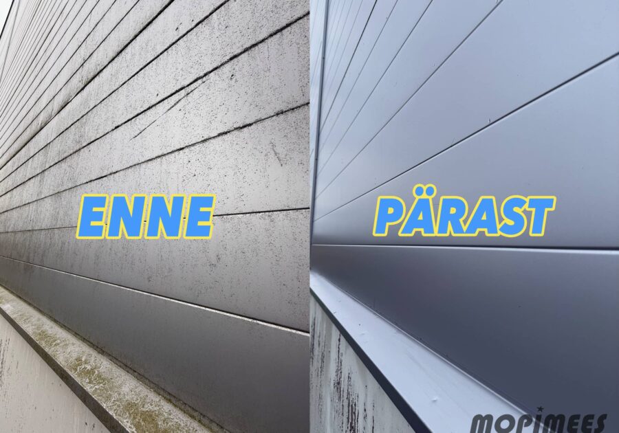 fassaadi pesemine mopimees