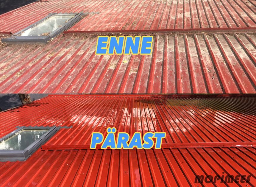 katuse pesu plekkkatus mopimees