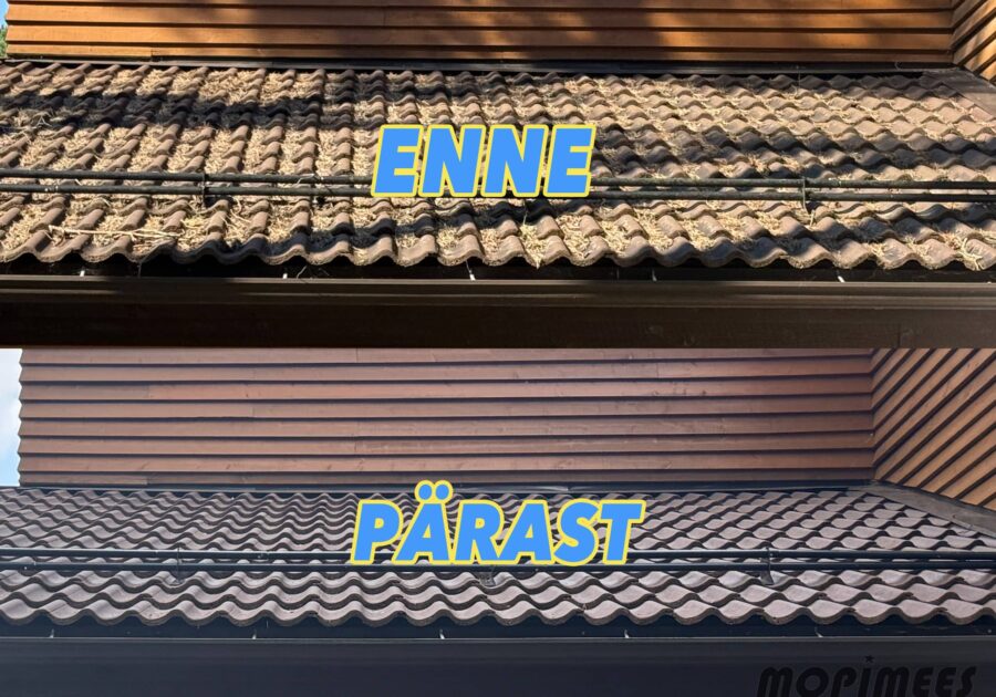 kivikatuse survepesu katusepesu mopimees