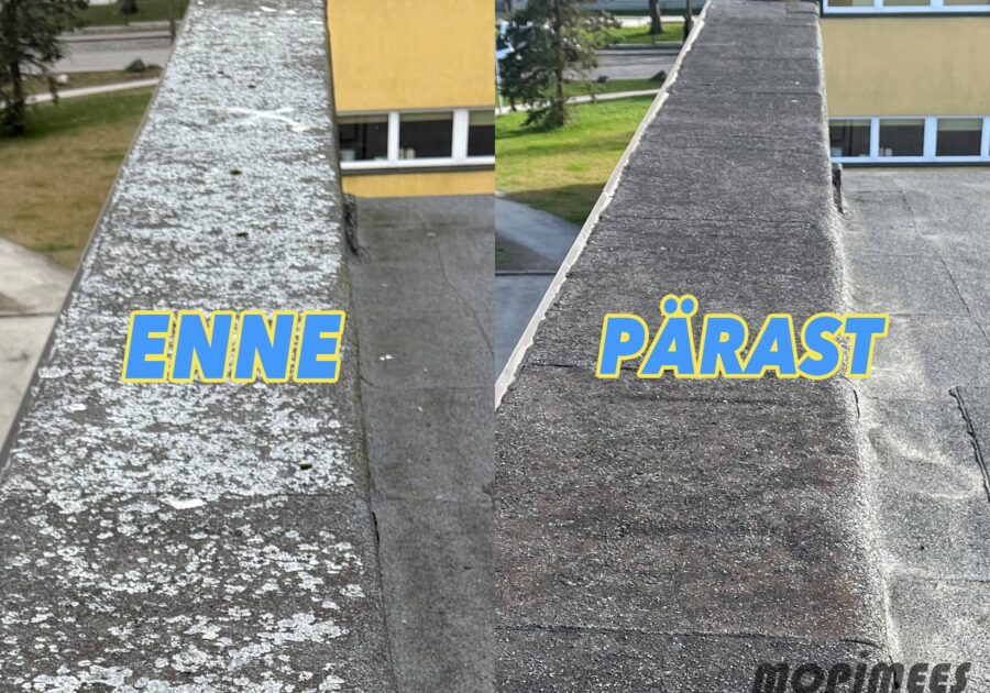 lamekatuse puhastamine mopimees