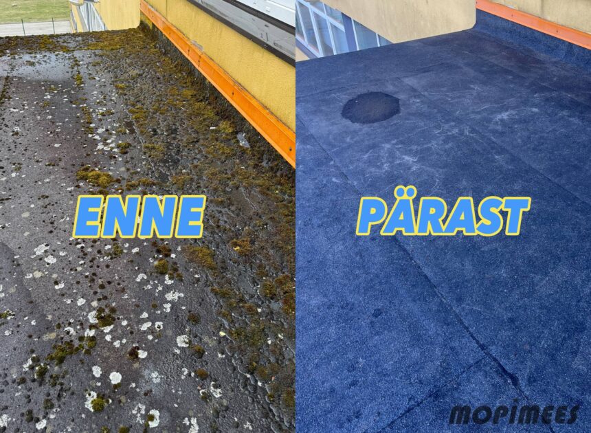 lamekatuse puhastus mopimees