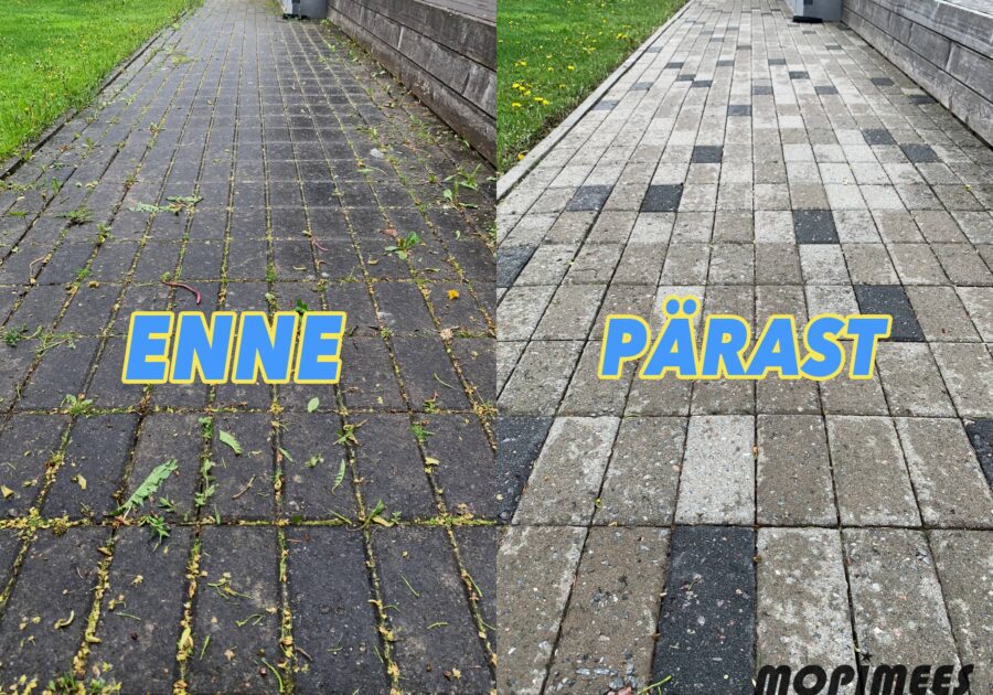 tänavakivide puhastus mopimees 1